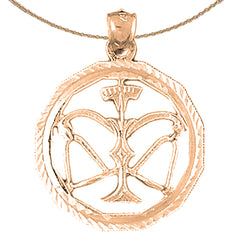 10K, 14K or 18K Gold Zodiac - Libra Pendant