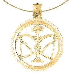 10K, 14K or 18K Gold Zodiac - Libra Pendant