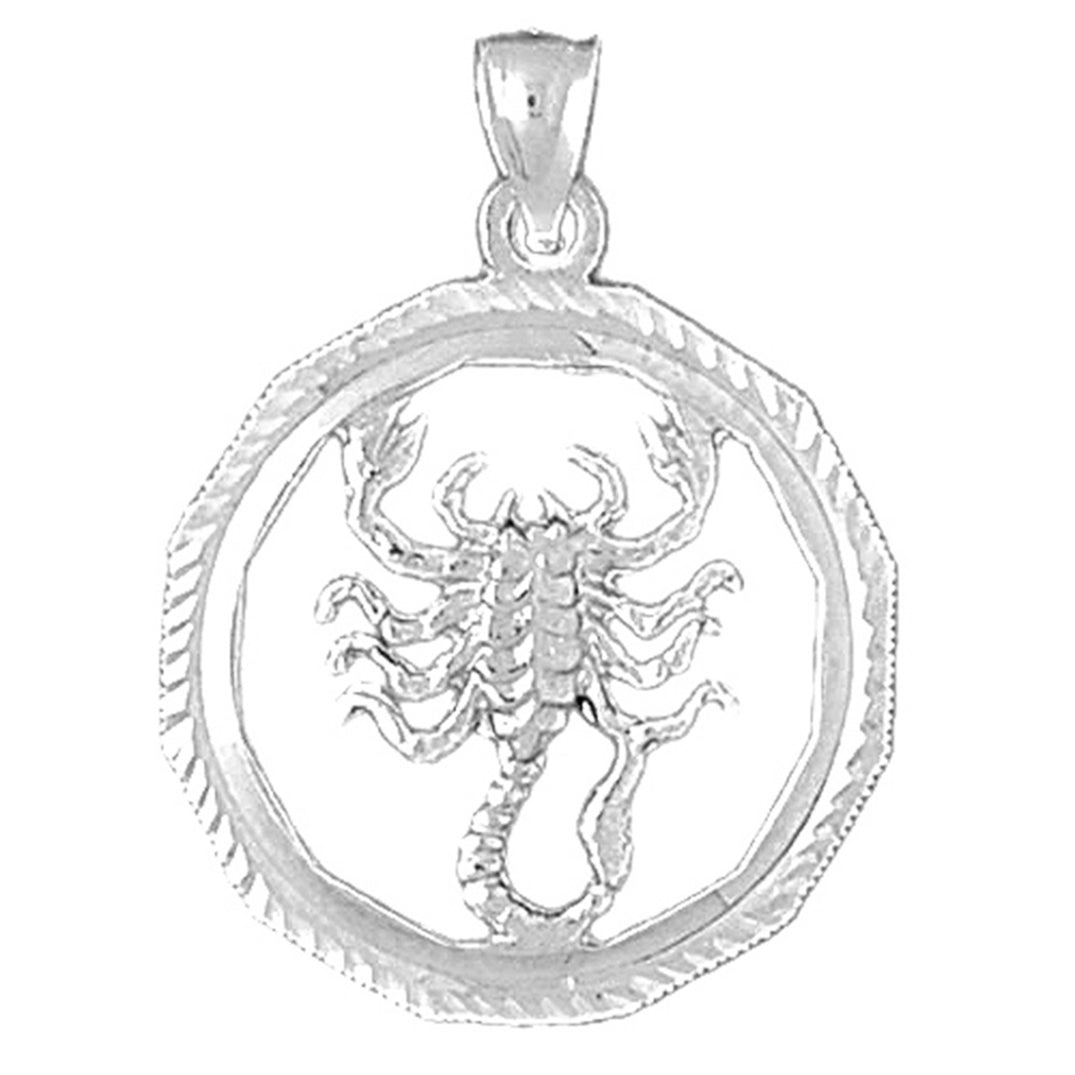 10K, 14K or 18K Gold Zodiac - Scorpio Pendant