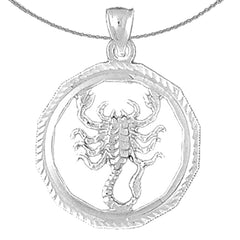 10K, 14K or 18K Gold Zodiac - Scorpio Pendant