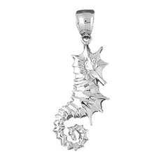 10K, 14K or 18K Gold Seahorse Pendant