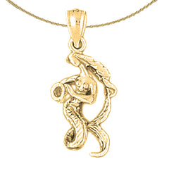 10K, 14K or 18K Gold Zodiac - Aquarius Pendant