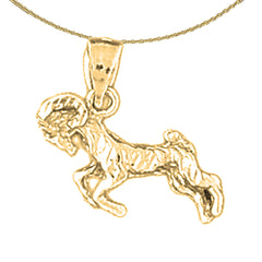 10K, 14K or 18K Gold Zodiac - Aries Pendant