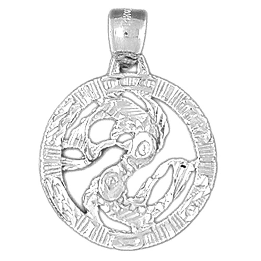 10K, 14K or 18K Gold Zodiac - Pisces Pendant