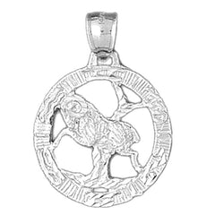 10K, 14K or 18K Gold Zodiac - Aries Pendant