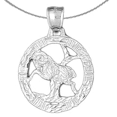 10K, 14K or 18K Gold Zodiac - Aries Pendant