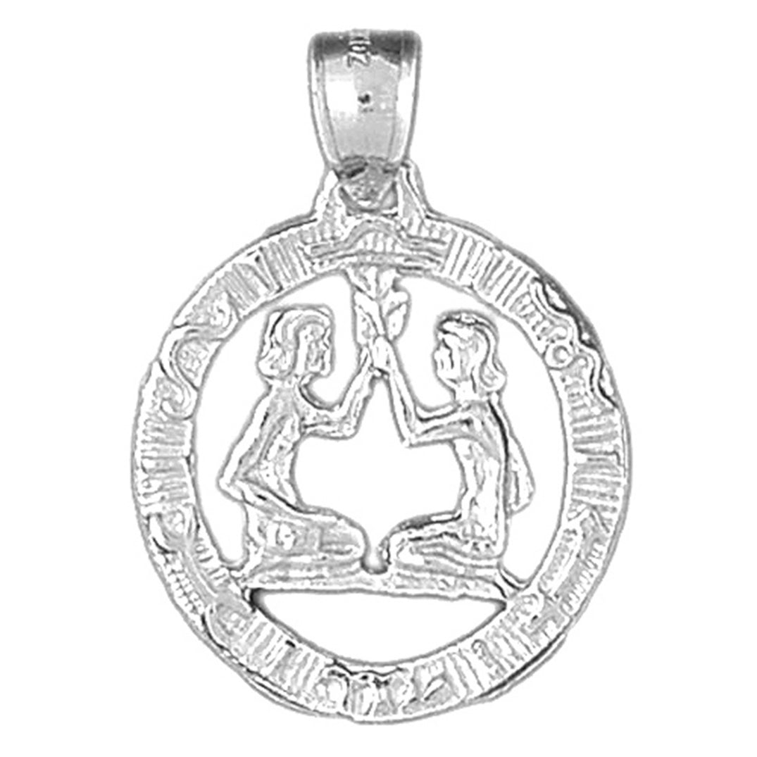 10K, 14K or 18K Gold Zodiac - Gemini Pendant