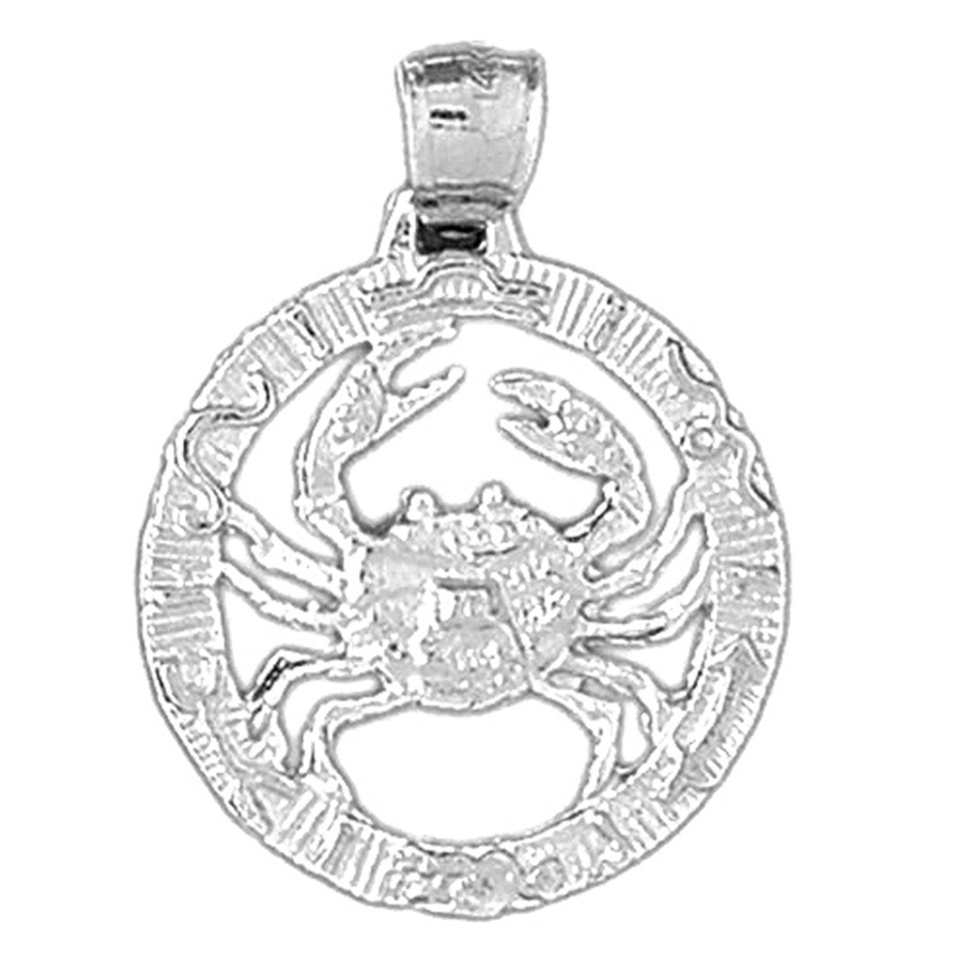 10K, 14K or 18K Gold Zodiac - Cancer Pendant