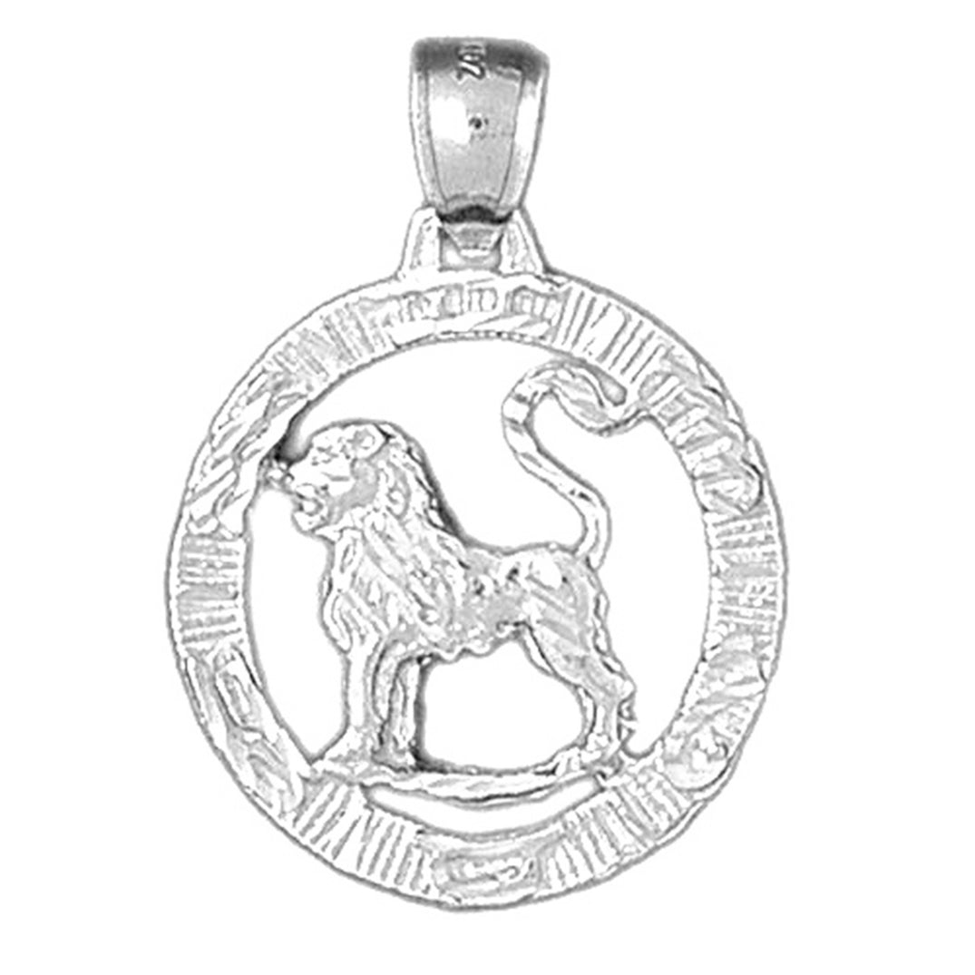 10K, 14K or 18K Gold Zodiac - Leo Pendant