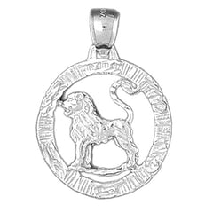 10K, 14K or 18K Gold Zodiac - Leo Pendant