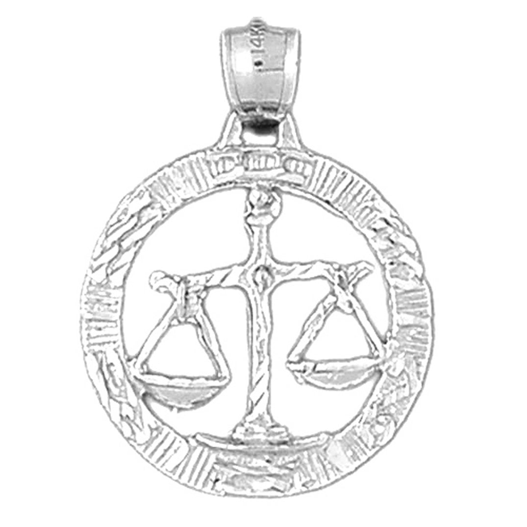 10K, 14K or 18K Gold Zodiac - Libra Pendant