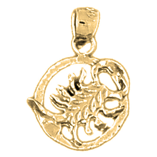 14K or 18K Gold Zodiac - Scorpio Pendant