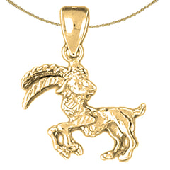 10K, 14K or 18K Gold Zodiac - Capricorn Pendant