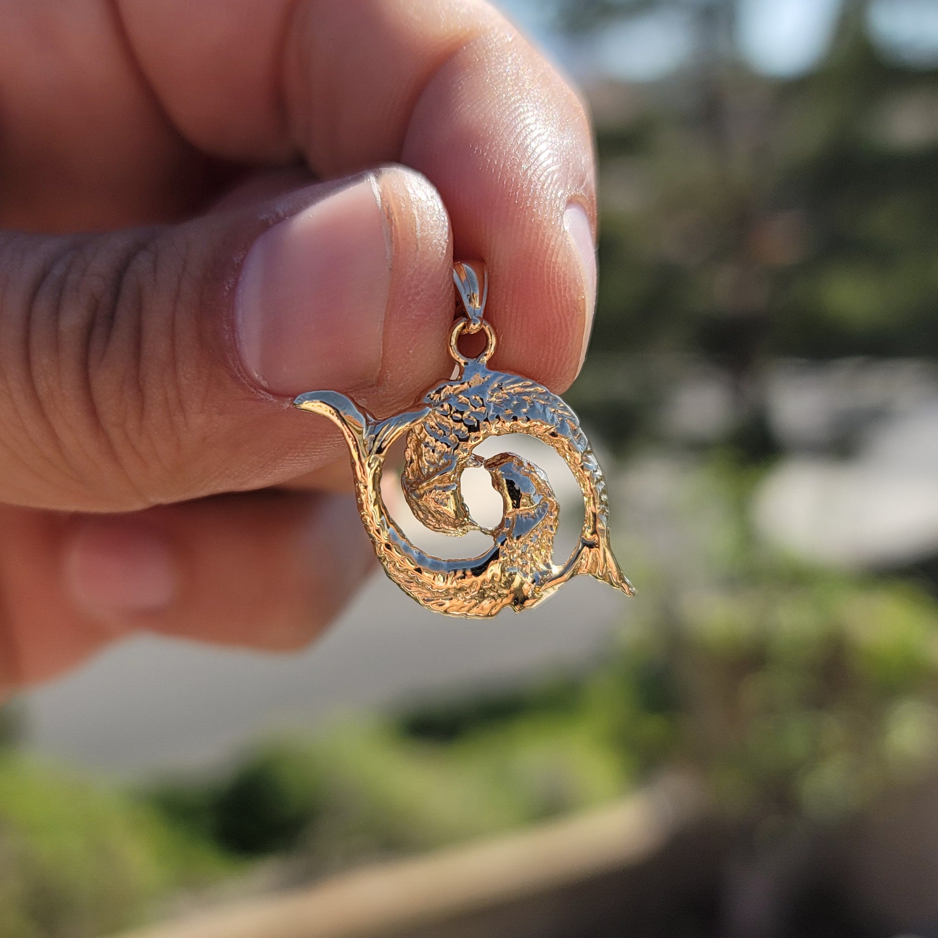 10K, 14K or 18K Gold Zodiac - Pisces Pendant