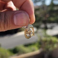 10K, 14K or 18K Gold Zodiac - Pisces Pendant