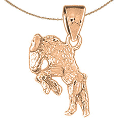 10K, 14K or 18K Gold Zodiac - Aries Pendant