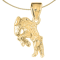 10K, 14K or 18K Gold Zodiac - Aries Pendant