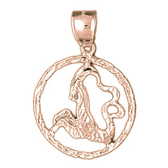 10K, 14K or 18K Gold Zodiac - Capricorn Pendant