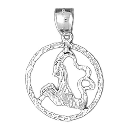 10K, 14K or 18K Gold Zodiac - Capricorn Pendant