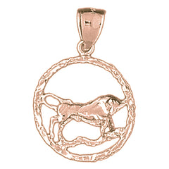 10K, 14K or 18K Gold Zodiac - Taurus Pendant