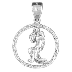 10K, 14K or 18K Gold Zodiac - Virgo Pendant