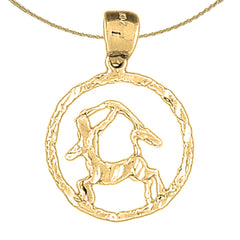 10K, 14K or 18K Gold Zodiac - Sagittarius Pendant