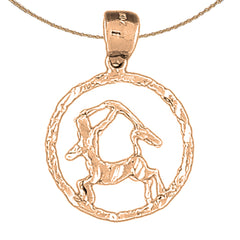 10K, 14K or 18K Gold Zodiac - Sagittarius Pendant