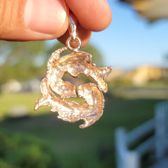 10K, 14K or 18K Gold Zodiac - Pisces Pendant