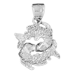 10K, 14K or 18K Gold Zodiac - Pisces Pendant