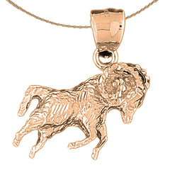 10K, 14K or 18K Gold Zodiac - Aries Pendant