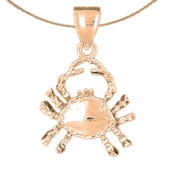 10K, 14K or 18K Gold Zodiac - Cancer Pendant