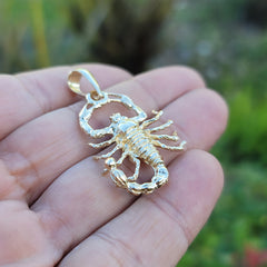 10K, 14K or 18K Gold Zodiac - Scorpio Pendant