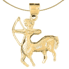 10K, 14K or 18K Gold Zodiac - Sagittarius Pendant