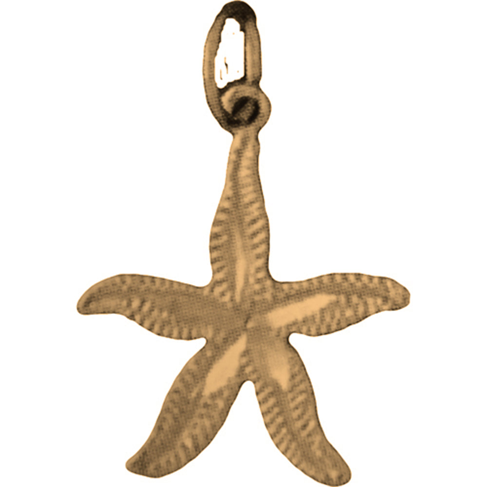 14K or 18K Gold Starfish Pendant