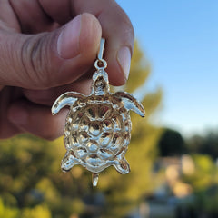 10K, 14K or 18K Gold Turtles Pendant