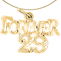 14K oder 18K Gold Forever 29, Forever Twenty Nine Anhänger