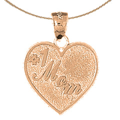 14K or 18K Gold #1 Mom Pendant