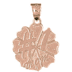 14K or 18K Gold #1 Mom Pendant