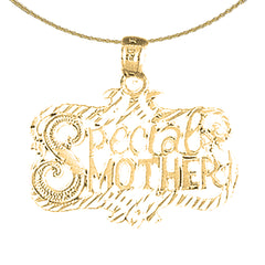 14K or 18K Gold Special Mother Pendant