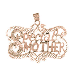 10K, 14K or 18K Gold Special Mother Pendant