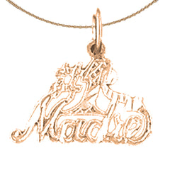 14K or 18K Gold #1 Madre Pendant