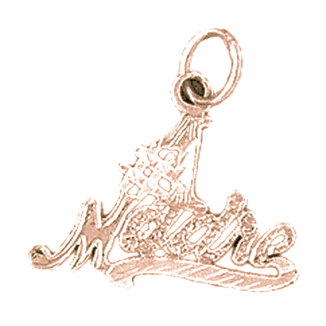 14K or 18K Gold #1 Madre Pendant