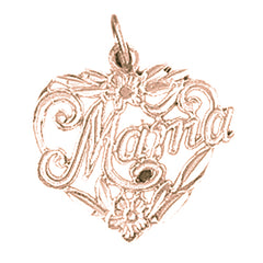 14K or 18K Gold #1 Mama Pendant