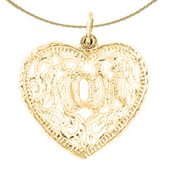 14K or 18K Gold #1 Mom Pendant