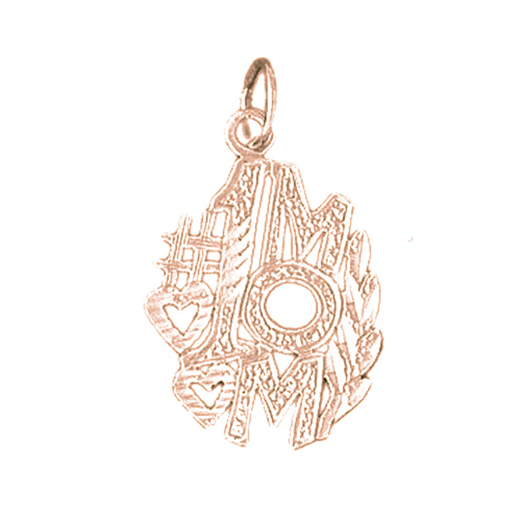 14K or 18K Gold #1 Mother Pendant