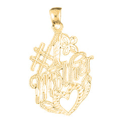 14K or 18K Gold #1 Mother Pendant