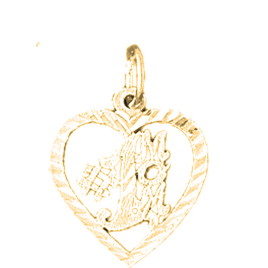 14K or 18K Gold #1 Mom Pendant