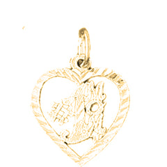 14K or 18K Gold #1 Mom Pendant