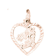 14K or 18K Gold #1 Mom Pendant