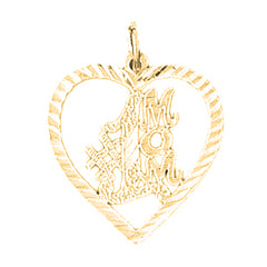 14K or 18K Gold #1 Mom Pendant